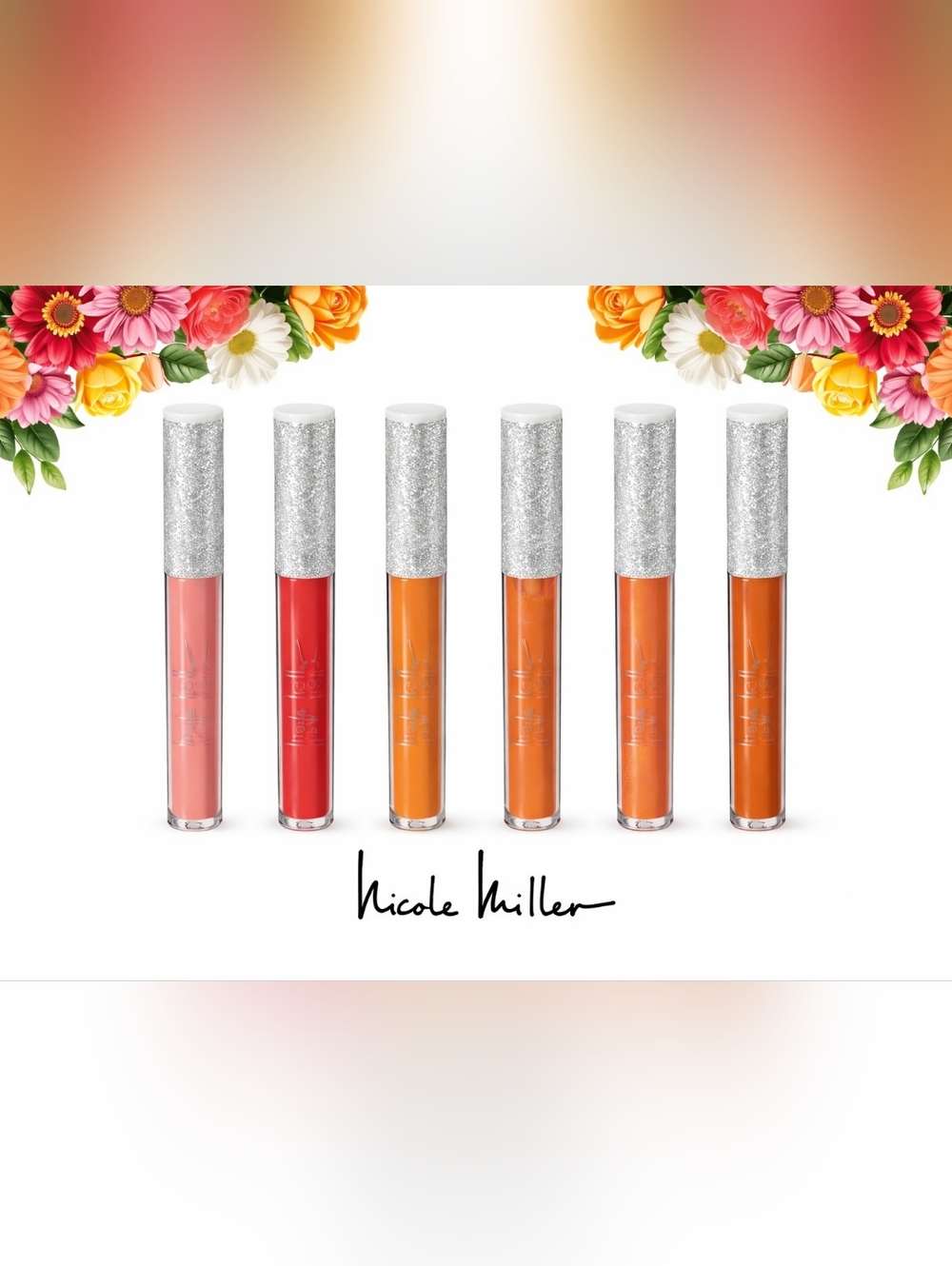 NICOLE MILLER SIX LIQUID LIP GLOSS SET